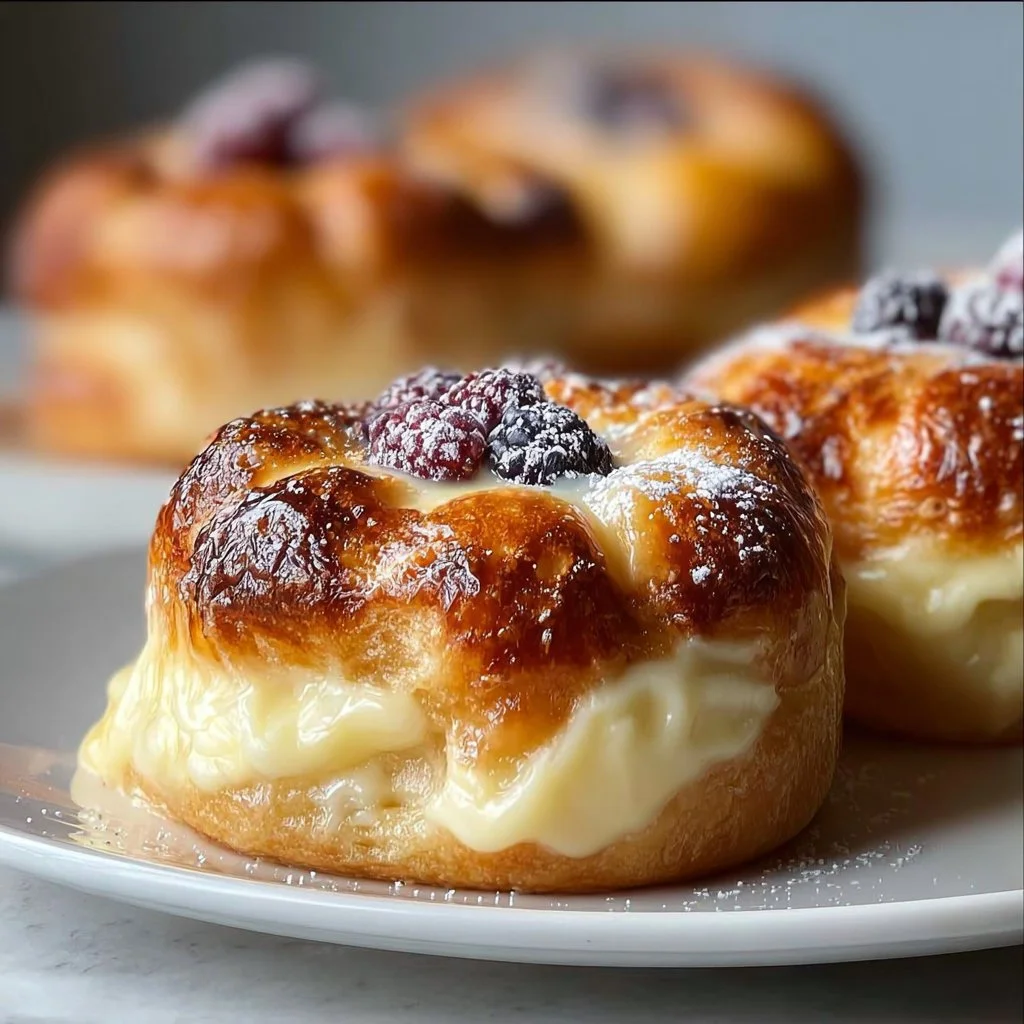 Delicious Danish Carnival Buns with Creamy Cheesecake Surprise