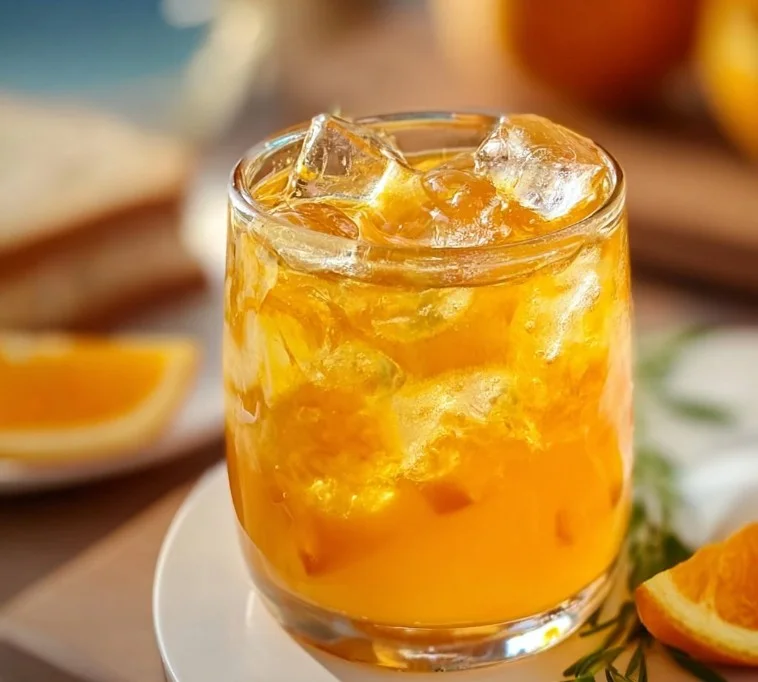 Delightful Iced Orange Ginger Green Tea for a Refreshing Sip
