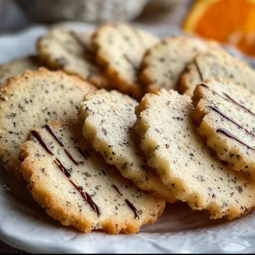 Delicious Earl Grey Shortbread Cookies with a hint of bergamot flavor