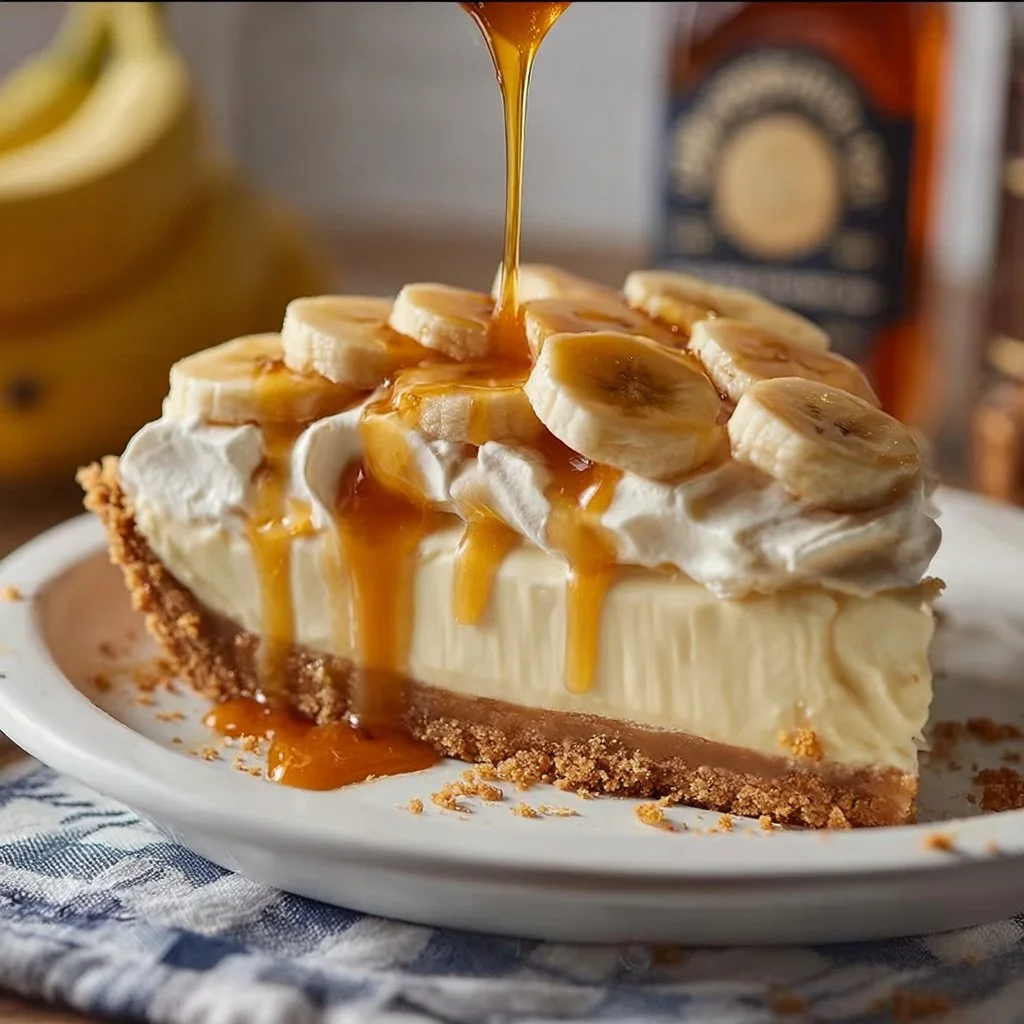 Indulge in Banana Whiskey Caramel Cream Pie Bliss