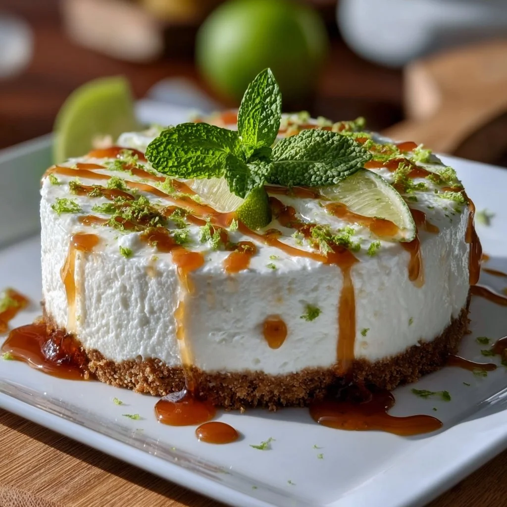 Mojito No-Bake Cheesecake