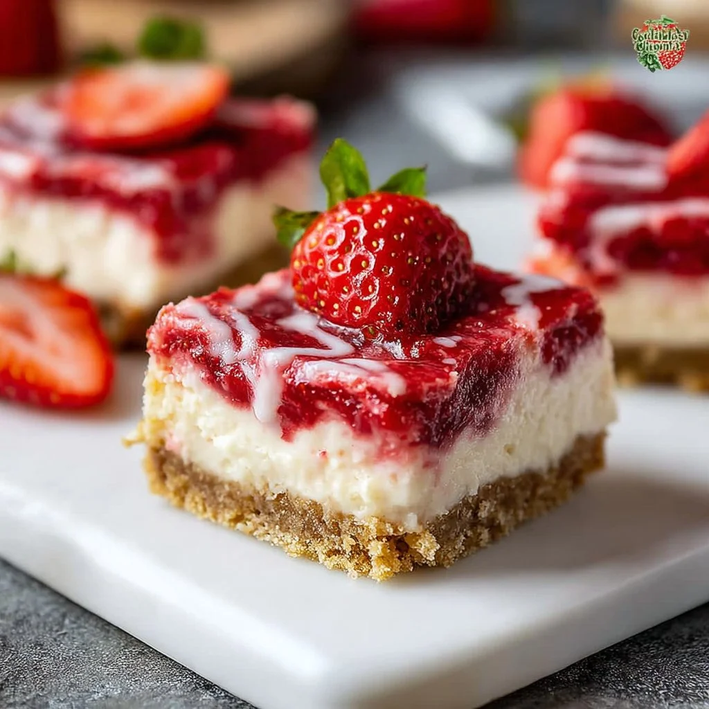 Strawberry Cheesecake Bars: A Creamy, Dreamy Dessert Inspired by Classic Philadelphia Snack Bars