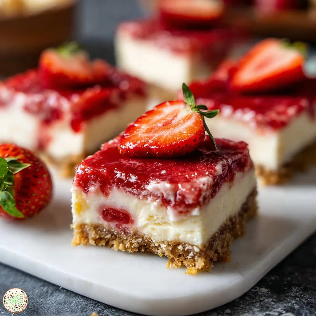 Strawberry Cheesecake Bars: A Creamy, Dreamy Dessert Inspired by Classic Philadelphia Snack Bars