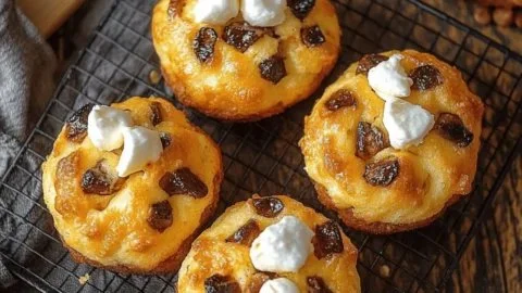Delicious pumpkin s'mores cookies with marshmallows and chocolate