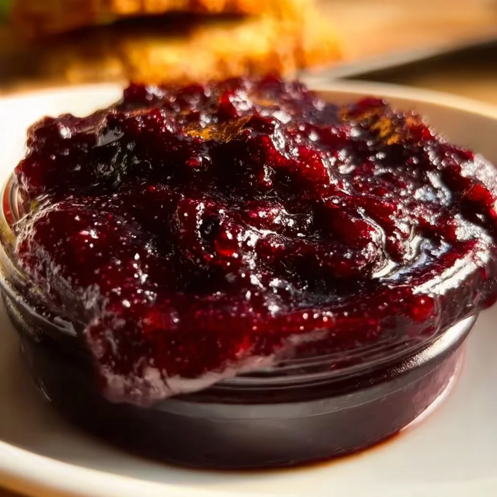 Blueberry Jalapeño Bourbon BBQ Sauce for flavorful grilling and dipping.