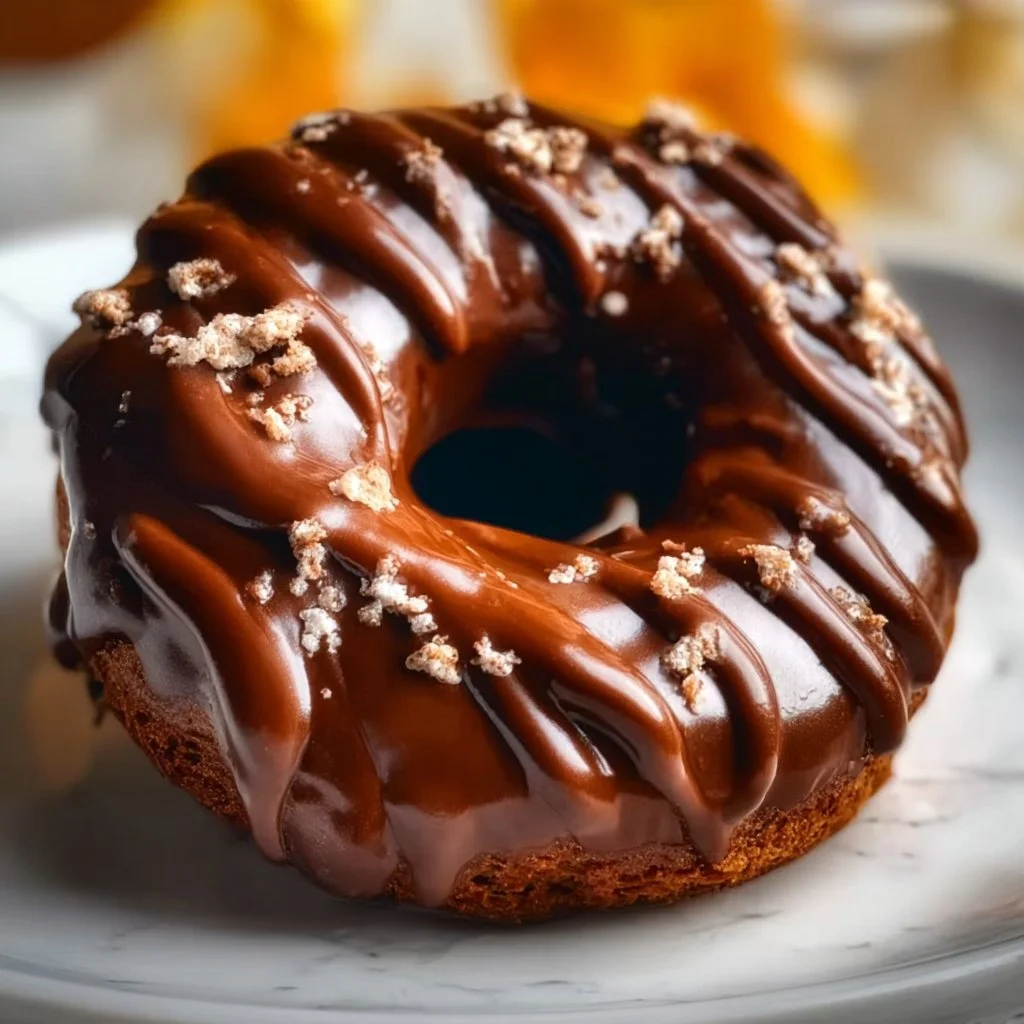 Chocolate donuts made with sweet potato, a delicious and healthier treat.